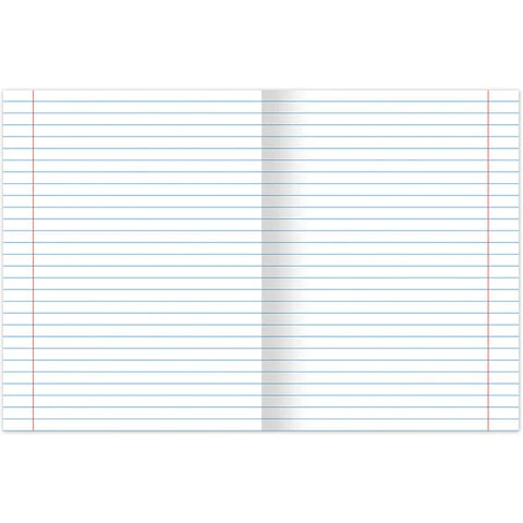 Тетрадь предметная "DARK" 48 л., глянцевый лак, ЛИТЕРАТУРА, линия,