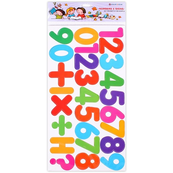 Магниты для доски "Цифры и знаки" (набор) 23шт Магниты для доски "Цифры и знаки" (набор) 23шт