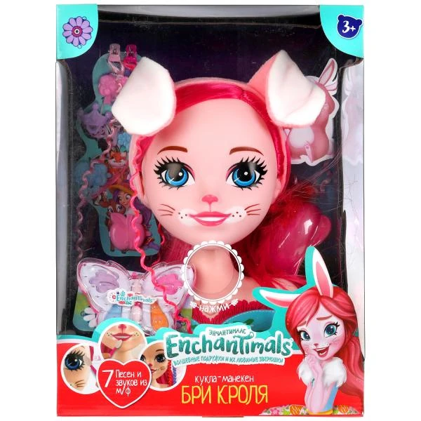 Кукла-манекен Бри Кроля ЭНЧАНТИМАЛС для созд причесок, с акс. для волос, озв