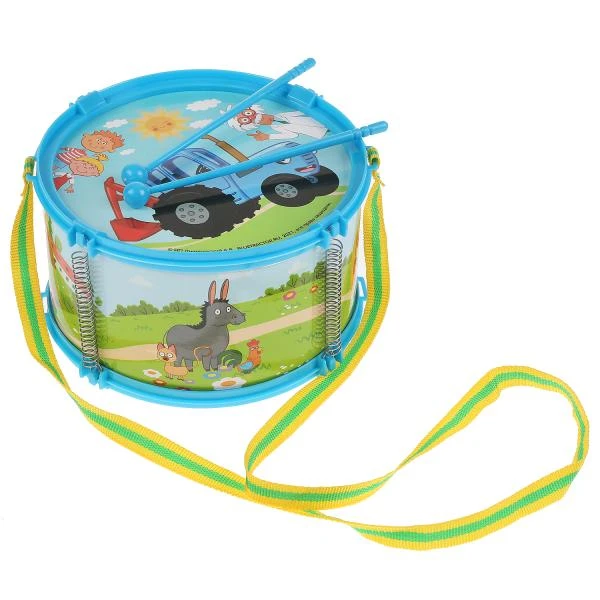 Барабан Синий ТРАКТОР в пак, 16,5*16,5*9,5см. ИГРАЕМ ВМЕСТЕ Барабан Синий ТРАКТОР в пак, 16,5*16,5*9,5см. ИГРАЕМ ВМЕСТЕ