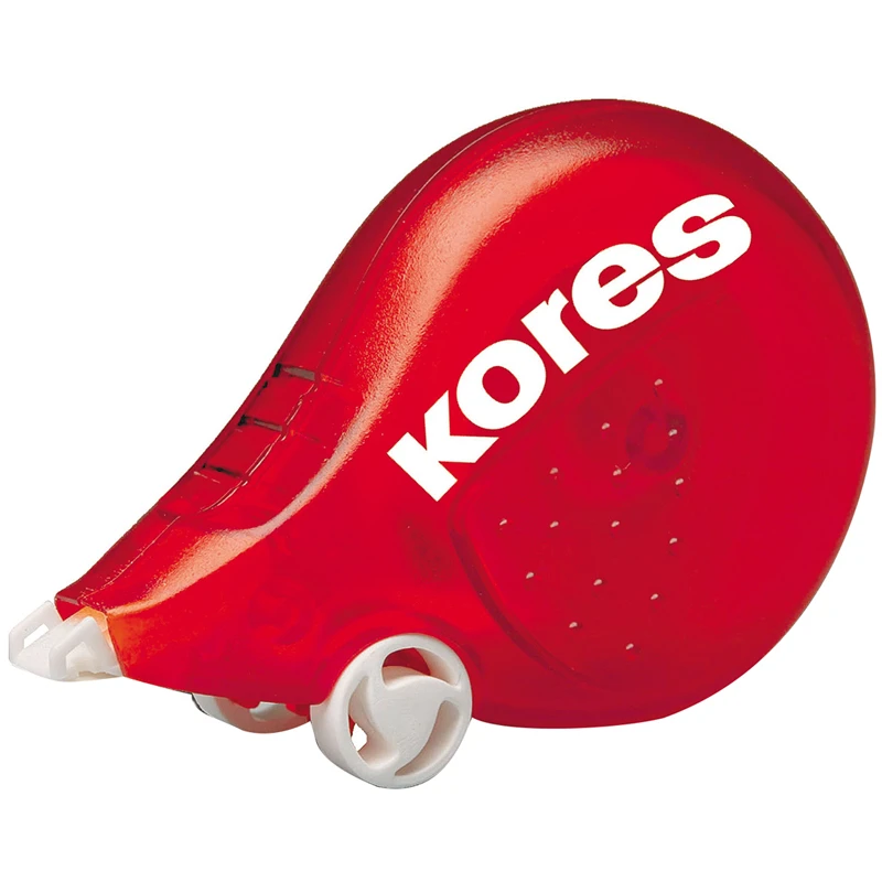 Корректирующая лента Kores "Scooter", 4,2мм*8м, красный, блистер, Корректирующая лента Kores "Scooter", 4,2мм*8м, красный, блистер,