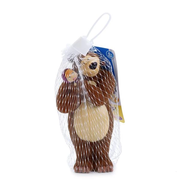 Игрушка пластизоль для ванны Маша И МЕДВЕДЬ пищалка, в сетке КАПИТОШКА