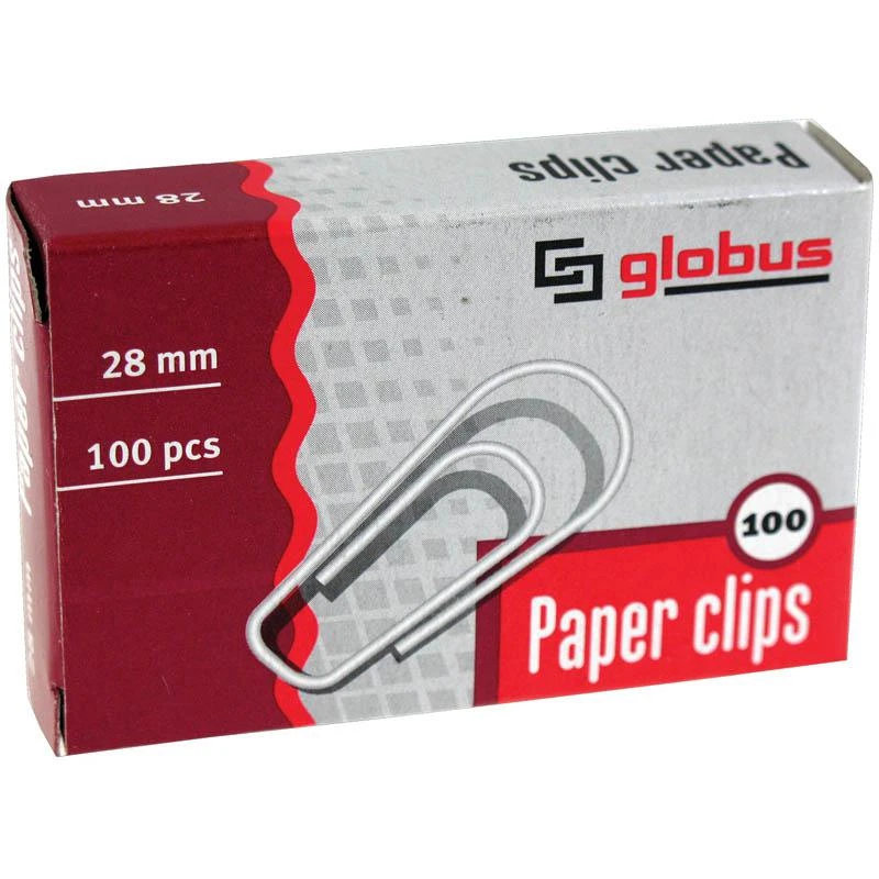 Скрепки 28мм, 100шт., карт. упак.: С 28-100 штр.: 4602078000843 Скрепки 28мм, 100шт., карт. упак.: С 28-100 штр.: 4602078000843