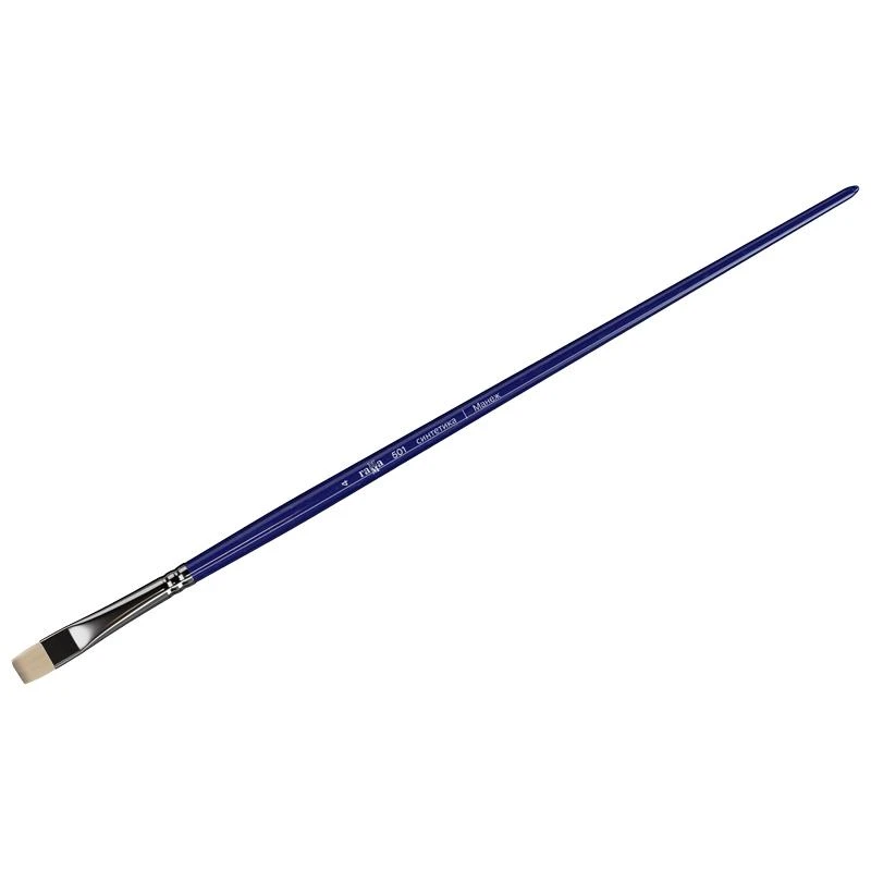 Кисть художественная, синтетика упругая, Гамма "Манеж", плоская,