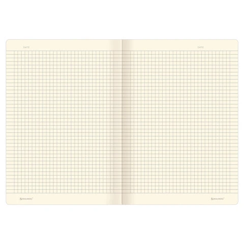 Тетрадь 40 л. в клетку обложка КРАФТ, бежевая бумага 70 г/м2, сшивка, А5