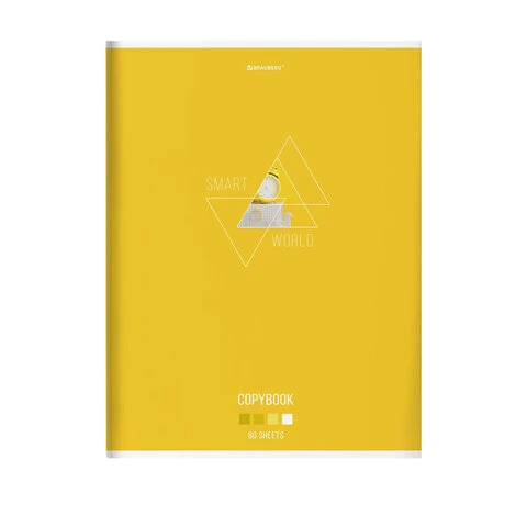 Тетрадь А4, 80 л., BRAUBERG, скоба, клетка, глянцевый лак, "SMART", Тетрадь А4, 80 л., BRAUBERG, скоба, клетка, глянцевый лак, "SMART",