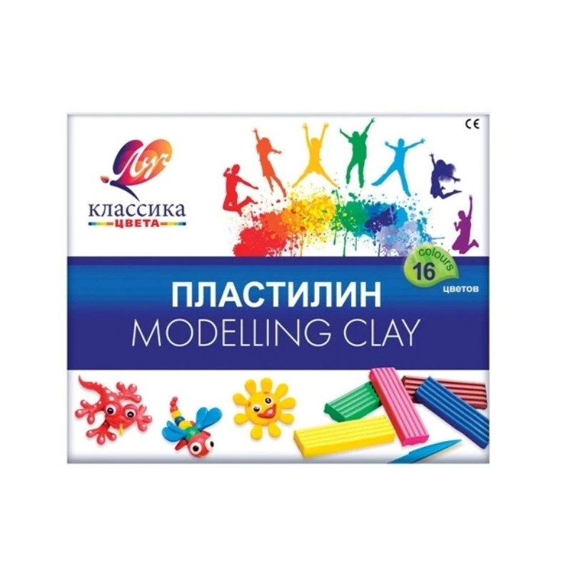 Пластилин Луч Классика 16 цв. в коррексе, арт.20С 1329-08 Пластилин Луч Классика 16 цв. в коррексе, арт.20С 1329-08