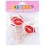 Украшение для пирожных "Губы" 24шт/уп (набор)