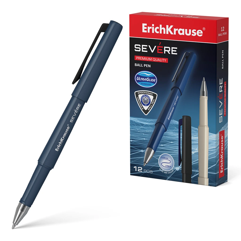 Ручка шариковая Erich Krause® Severe, Ultra Glide Technology, цвет чернил синий Ручка шариковая Erich Krause® Severe, Ultra Glide Technology, цвет чернил синий