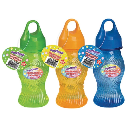 Мыльные пузыри ЮНЛАНДИЯ 125 мл, в фигурной баночке, 591095