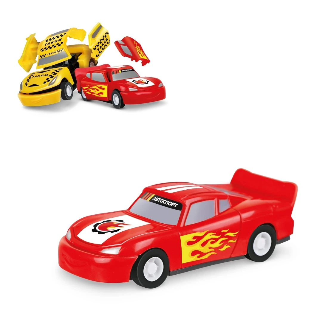 Машина TotalCrash, инерционный механизм, при столкновении разлетается на части,