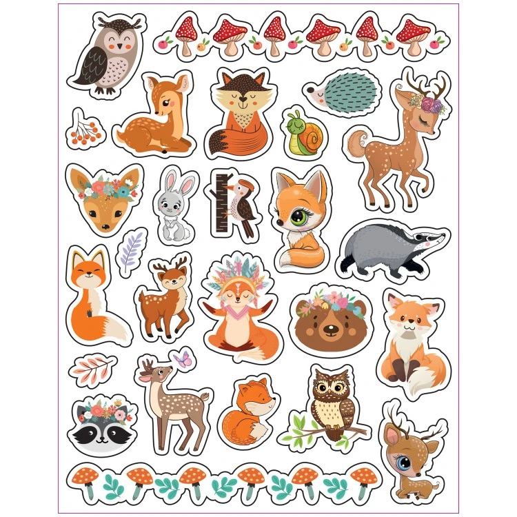 Наклейки - татуировки "Лесные красавицы", 3 листа