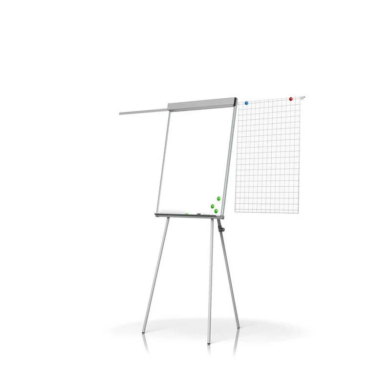 Флипчарт магнитно-маркерный на треноге с выдвижной планкой, 70х100&nbsp-см