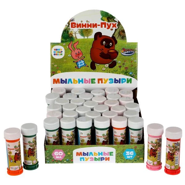 Мыльные пузыри СОЮЗМУЛЬТФИЛЬМ винни-пух 60мл. ИГРАЕМ ВМЕСТЕ Мыльные пузыри СОЮЗМУЛЬТФИЛЬМ винни-пух 60мл. ИГРАЕМ ВМЕСТЕ