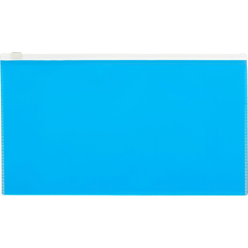 Папка на молнии 264х150 мм Attache Color, голубой