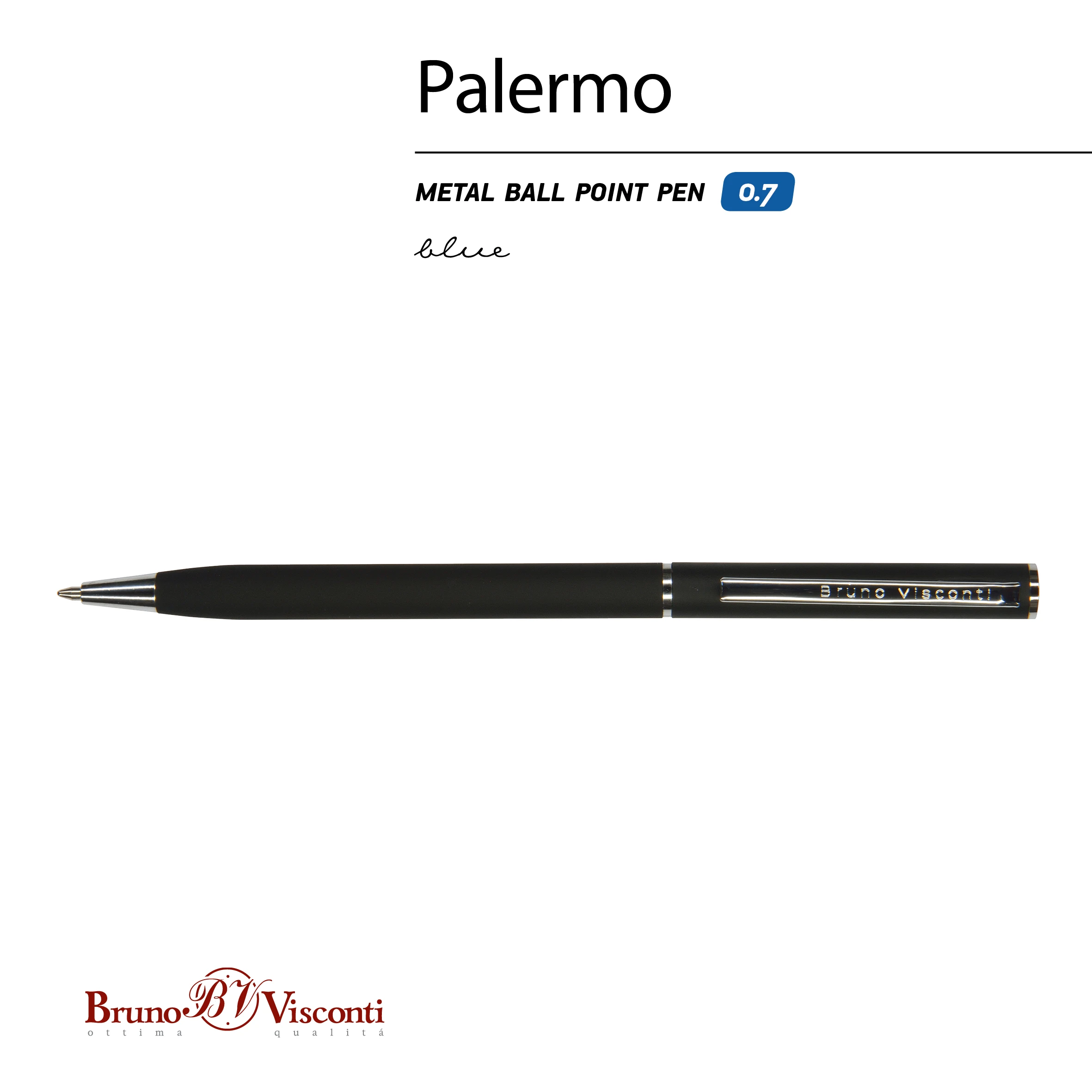 РУЧКА "PALERMO" ШАРИКОВАЯ АВТОМАТИЧЕСКАЯ, ЧЕРНЫЙ МЕТАЛЛИЧЕСКИЙ КОРПУС, РУЧКА "PALERMO" ШАРИКОВАЯ АВТОМАТИЧЕСКАЯ, ЧЕРНЫЙ МЕТАЛЛИЧЕСКИЙ КОРПУС,