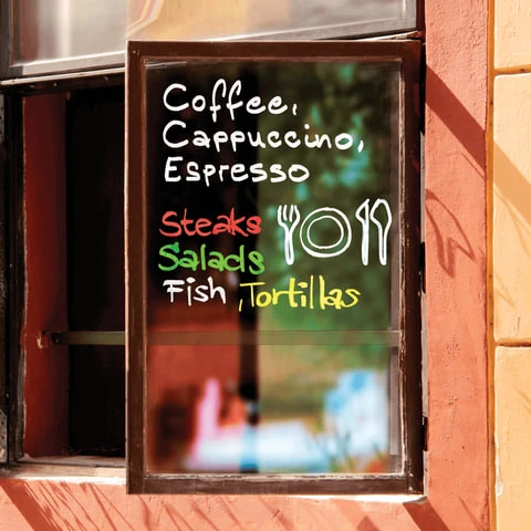 Маркеры меловые EDDING 4095 НАБОР 5 шт., 2-3 мм, АССОРТИ, влагостираемый, для