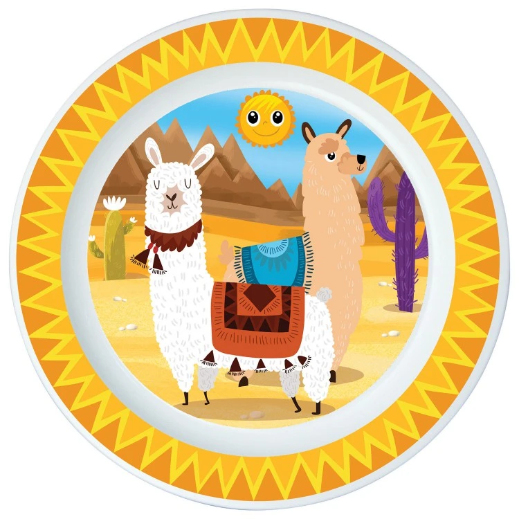 Тарелка пластиковая (для СВЧ) Ламы