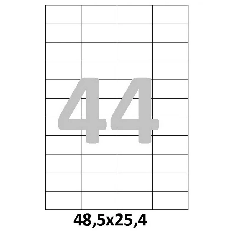 Этикетки самоклеящиеся Office Label 48,5х25,4 мм 44 шт. на лист.А4 100 л Этикетки самоклеящиеся Office Label 48,5х25,4 мм 44 шт. на лист.А4 100 л