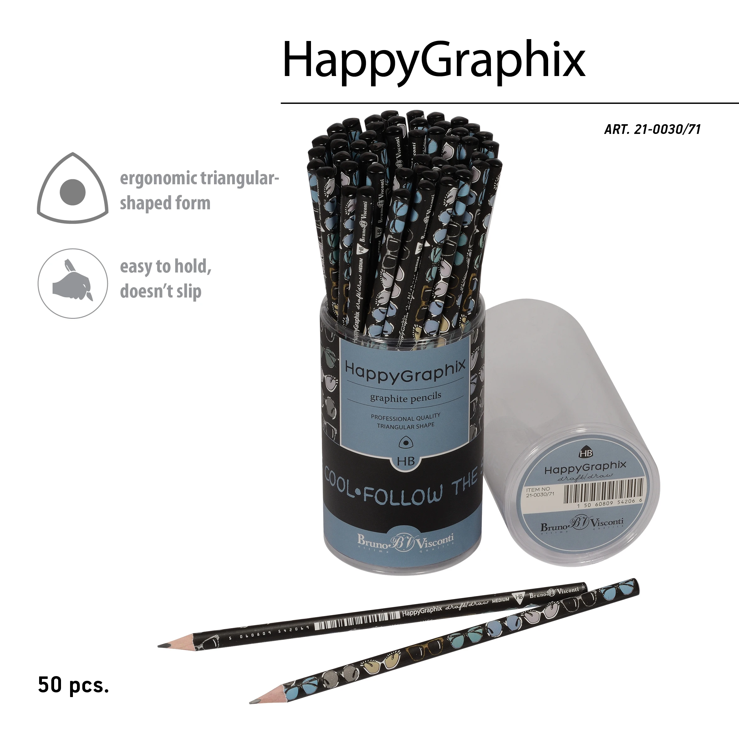 КАРАНДАШ ЧЕРНОГРАФИТОВЫЙ "HappyGraphix. Дамские штучки. Очки" НВ КАРАНДАШ ЧЕРНОГРАФИТОВЫЙ "HappyGraphix. Дамские штучки. Очки" НВ