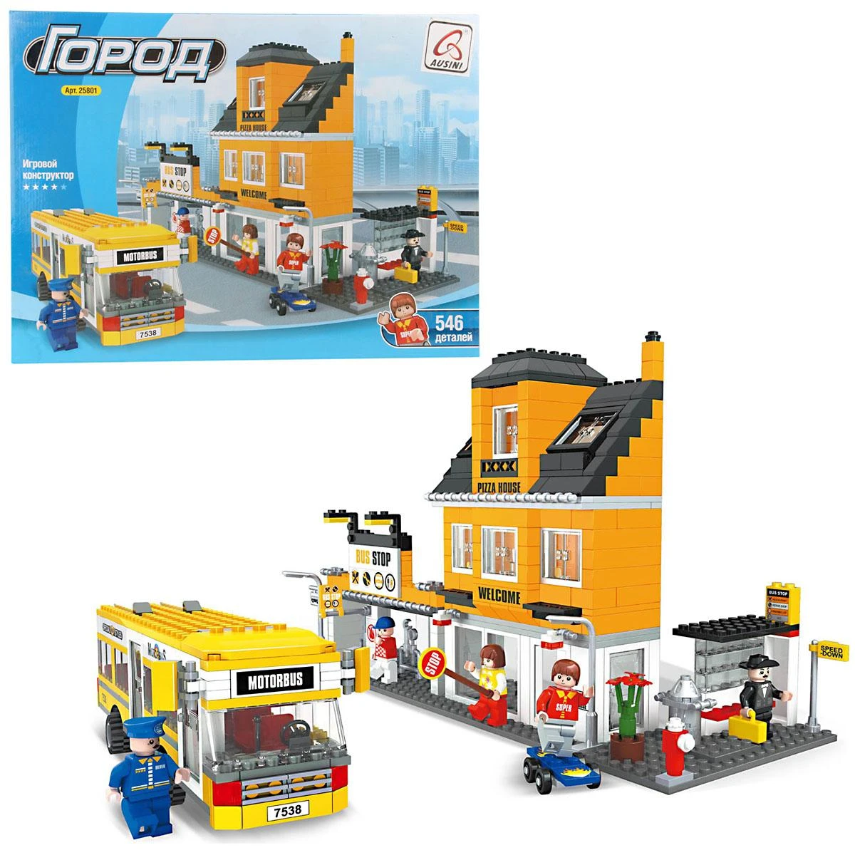 Конструктор "Город" 546 дет. 83503 Конструктор "Город" 546 дет. 83503