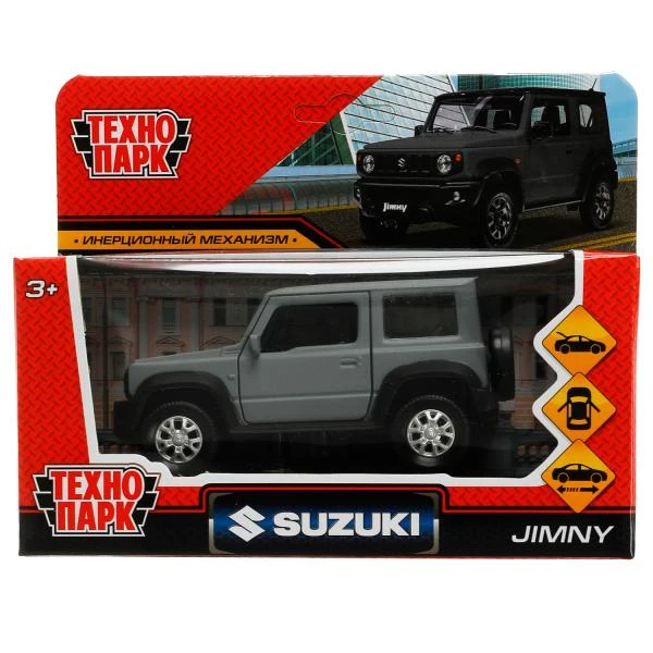 Машина металл SUZUKI JIMNY 11,5 см, двер, баг, инер, сер, Технопарк