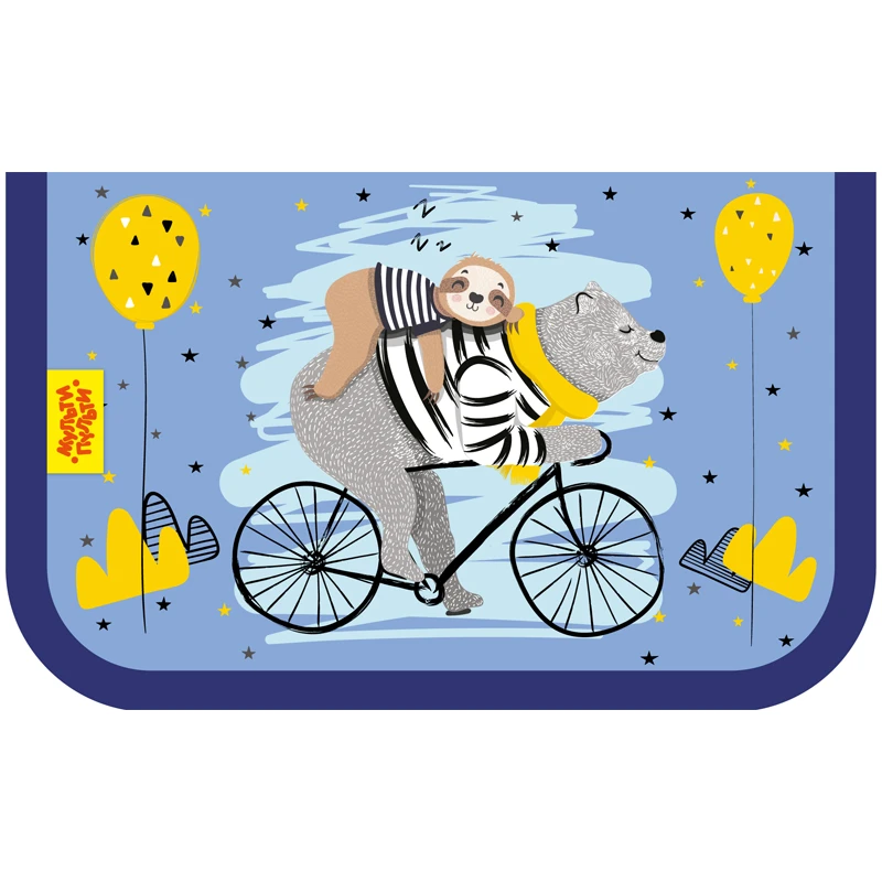 Пенал 1 отделение, 210*130 Мульти-Пульти "Best Friends", две откидные