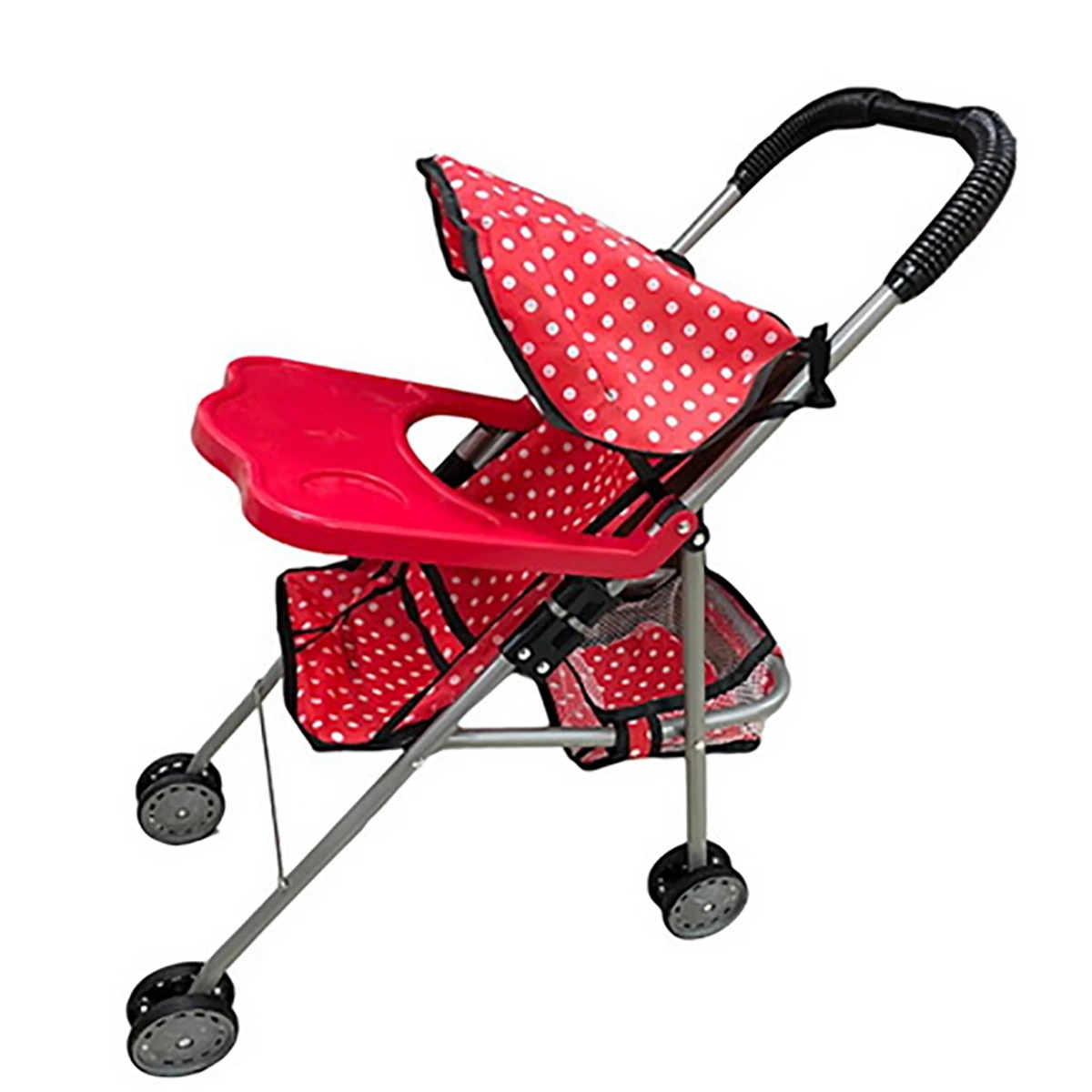 Коляска для куклы со столиком, метал., 52х25х52, пакет