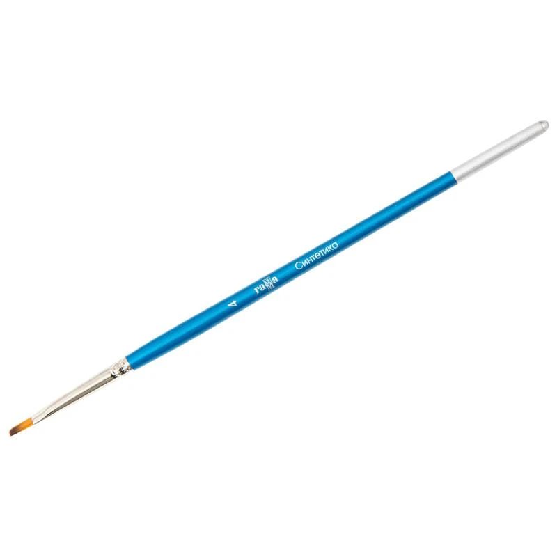 Кисть синтетика, Гамма, плоская №04. 280618.08.04