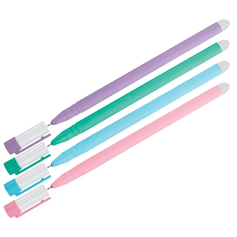 Ручка гелевая стираемая OfficeSpace "Soda" синяя, 0,5м, антискол.