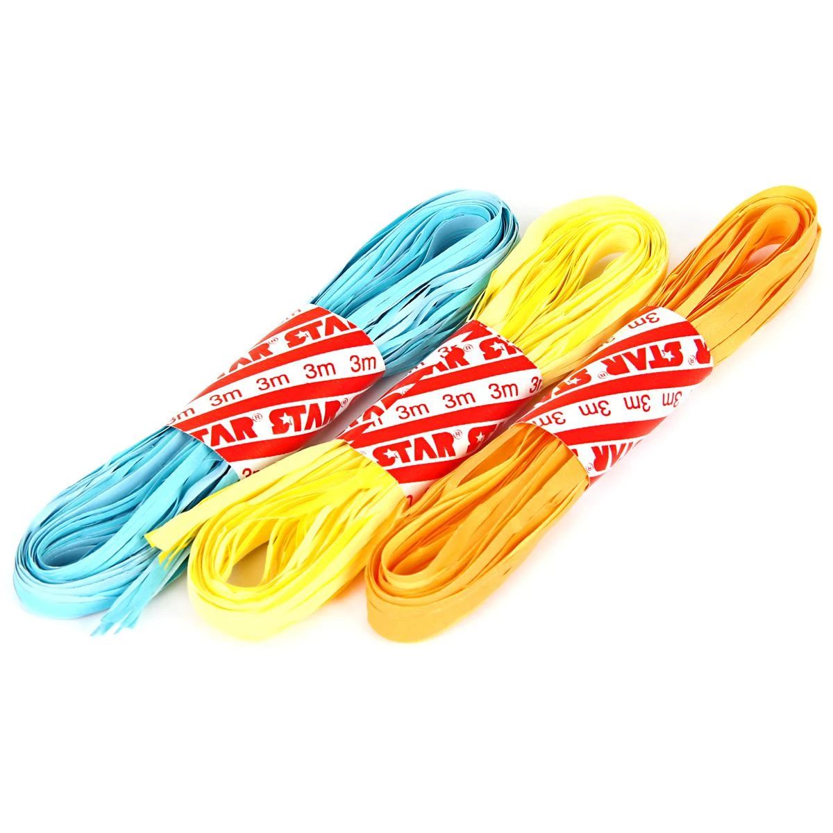 Набор рафии биколор 15мм*3м. (3шт) Цвета в асс. 57932