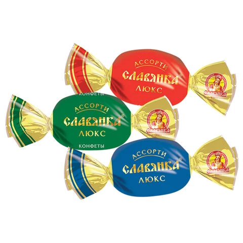 Конфеты шоколадные СЛАВЯНКА "Ассорти Славянка Люкс", с оригинальными Конфеты шоколадные СЛАВЯНКА "Ассорти Славянка Люкс", с оригинальными
