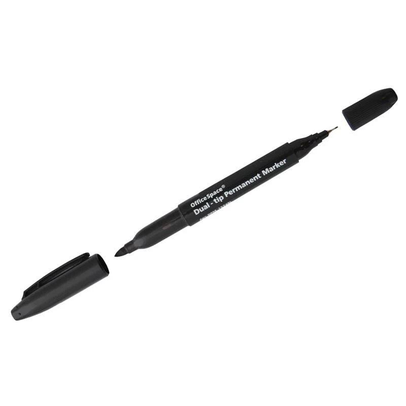 Маркер перманентный двухсторонний черный, пулевидный, 0,8-2,2мм: DPM_1574BL Маркер перманентный двухсторонний черный, пулевидный, 0,8-2,2мм: DPM_1574BL