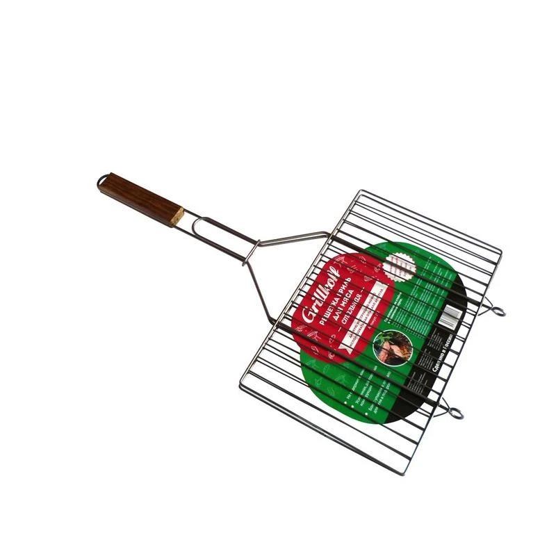 Решетка-гриль плоская для мяса 600 г. Удобные ушки для мангала. 212 Решетка-гриль плоская для мяса 600 г. Удобные ушки для мангала. 212