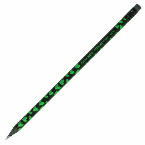 Карандаш чернографитный BRAUBERG "PREMIUM TURKEY", 1 шт., Карандаш чернографитный BRAUBERG "PREMIUM TURKEY", 1 шт.,