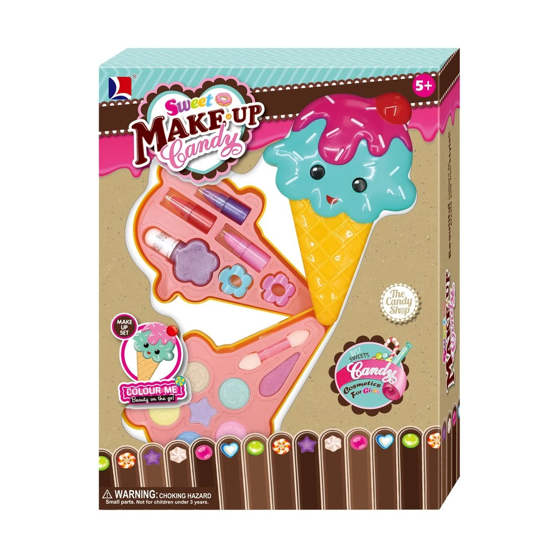 Набор детской декоративной косметики Рожок,коробка