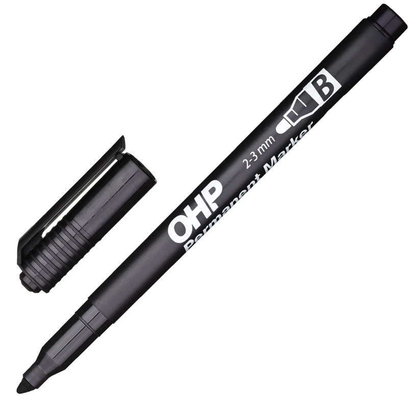 Маркер перманентный ICO TOP B черный 3мм штр.  5997072101405, 5997072101733