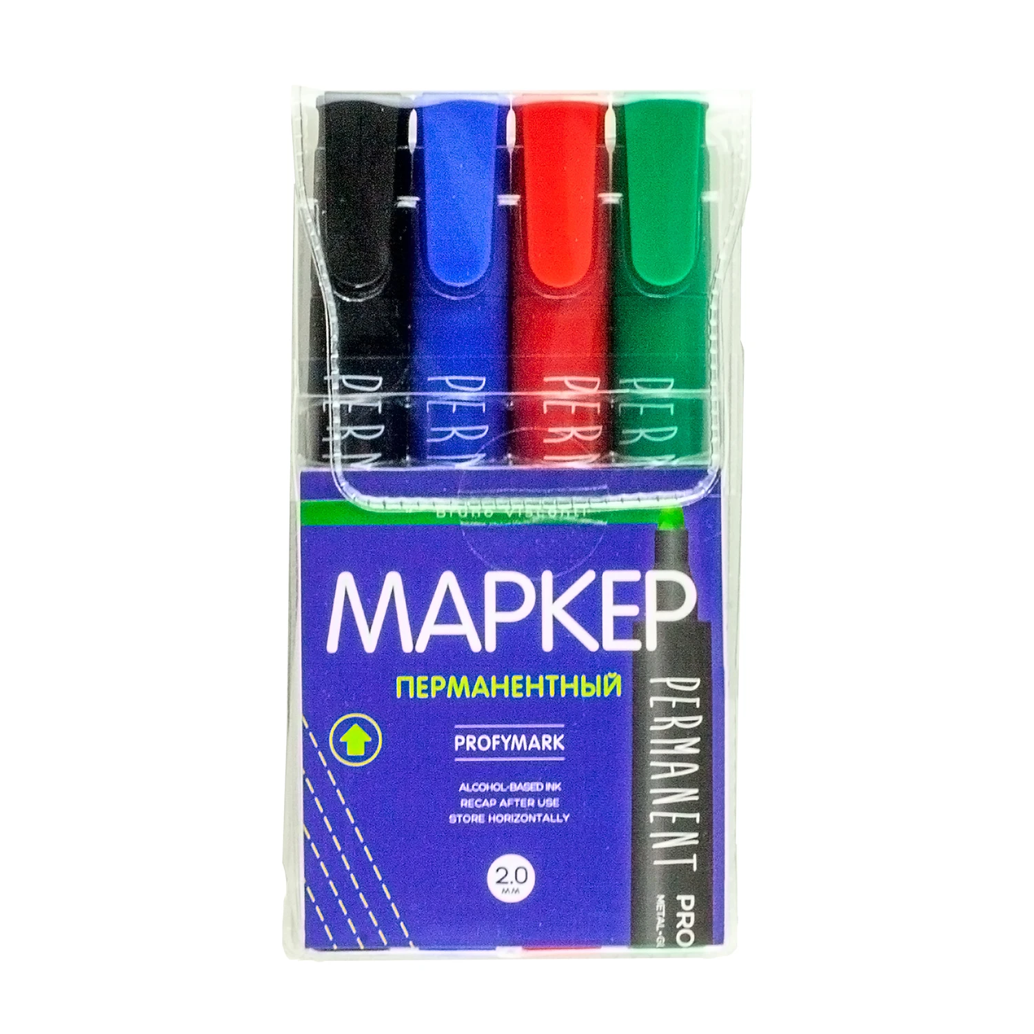 НАБОР ИЗ 4-Х МАРКЕРОВ ПЕРМАНЕНТНЫХ "PROFYMARK", НАБОР ИЗ 4-Х МАРКЕРОВ ПЕРМАНЕНТНЫХ "PROFYMARK",