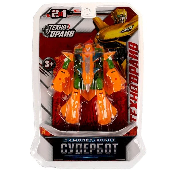 Робот супербот, трансформирующийся, блист.19*10*3см. ТЕХНОДРАЙВ