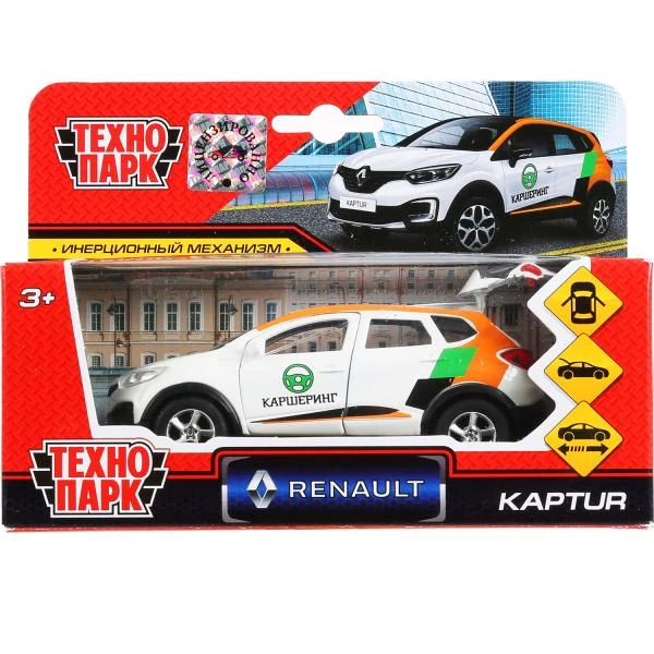 Машина металл RENAULT kaptur КАРШЕРИНГ, 12 см, дв., багаж., инерц., Технопарк