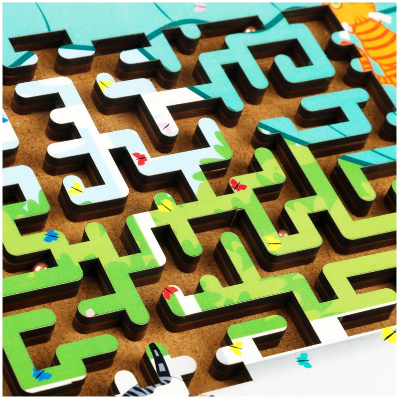 Настольная игра ТРИ СОВЫ Лабиринт малый с шариками "Кошкин дом" ,