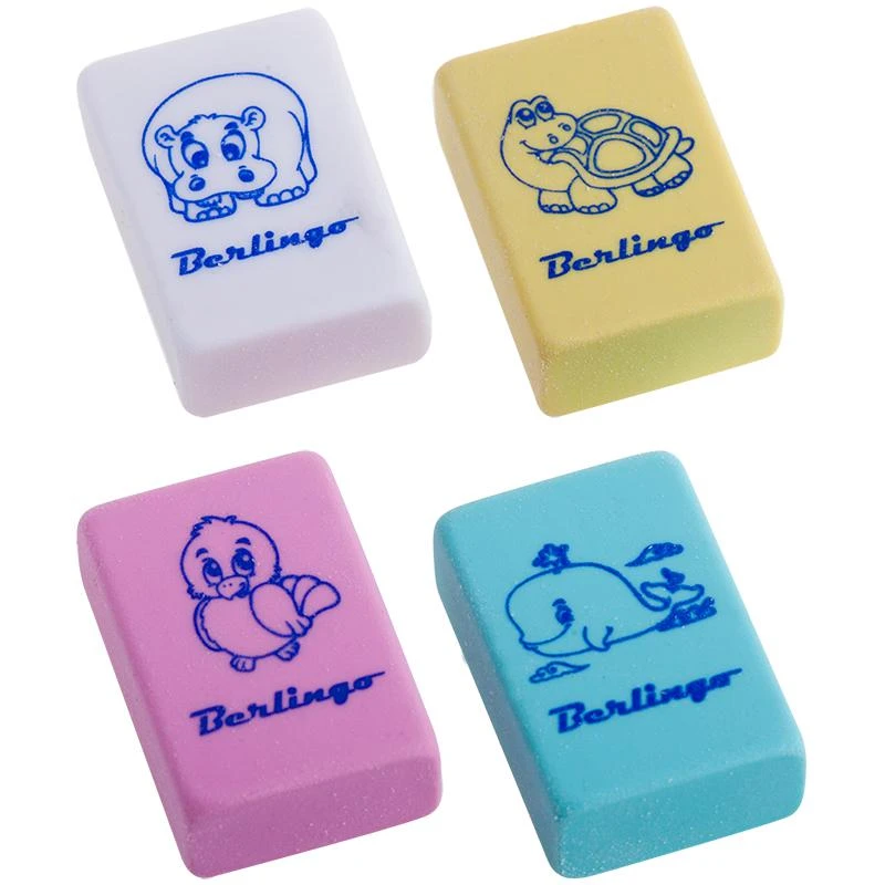 Ластик "Animals", прямоугольный, термопластичная резина, 28*18*10мм: