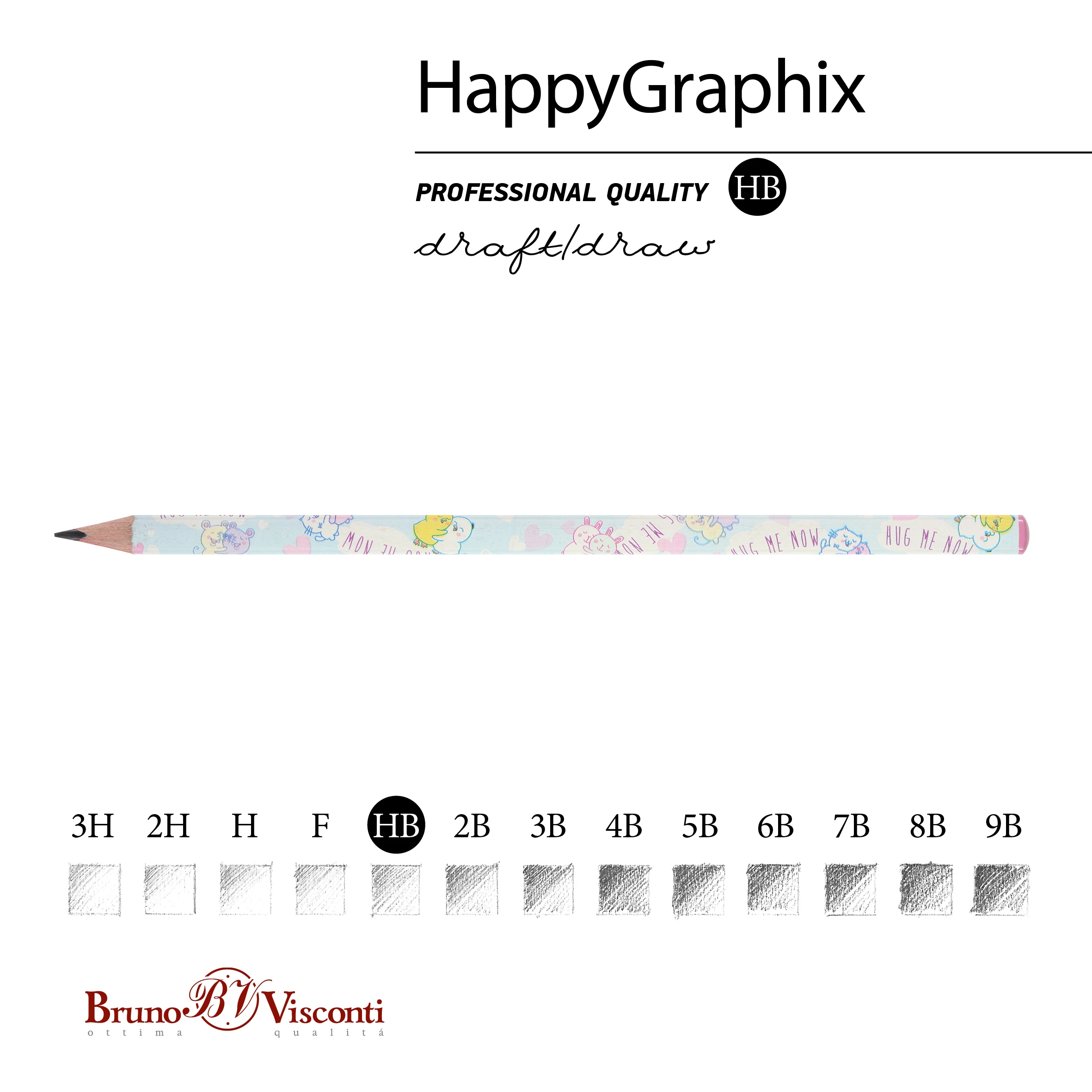 КАРАНДАШ ЧЕРНОГРАФИТОВЫЙ "HappyGraphix. Обнимашки. Цыплята" НВ КАРАНДАШ ЧЕРНОГРАФИТОВЫЙ "HappyGraphix. Обнимашки. Цыплята" НВ