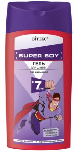 ВИТЭКС SUPER BOY Гель для душа для мальчиков с 7 лет 275мл/12шт, код 46 50 ВИТЭКС SUPER BOY Гель для душа для мальчиков с 7 лет 275мл/12шт, код 46 50