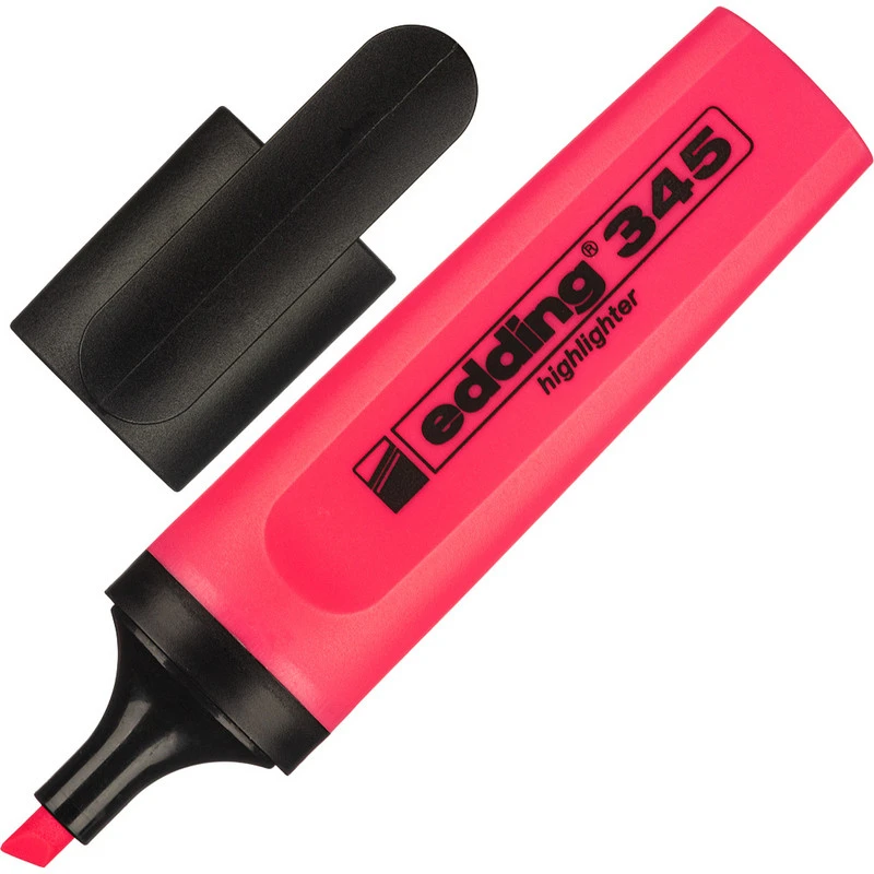 Маркер выделитель текста EDDING E-345/9 розовый 1-5мм штр.  4004764841561,