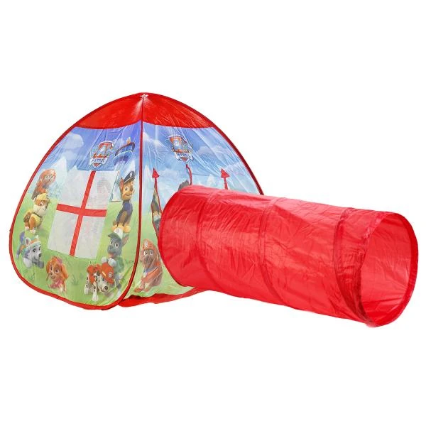 Палатка детская игровая Щенячий Патруль с тоннелем,81x95x95,46x100см. ИГРАЕМ