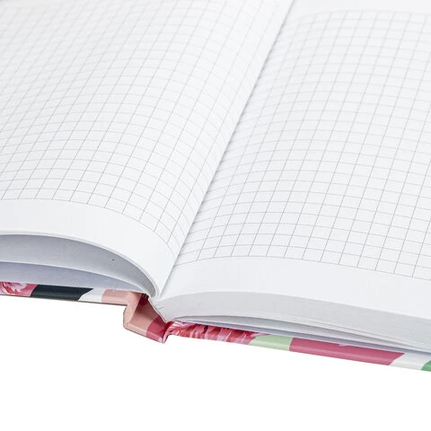 Блокнот с резинкой в клетку 96 л., МАЛЫЙ ФОРМАТ А6 (109х148 мм), твердая