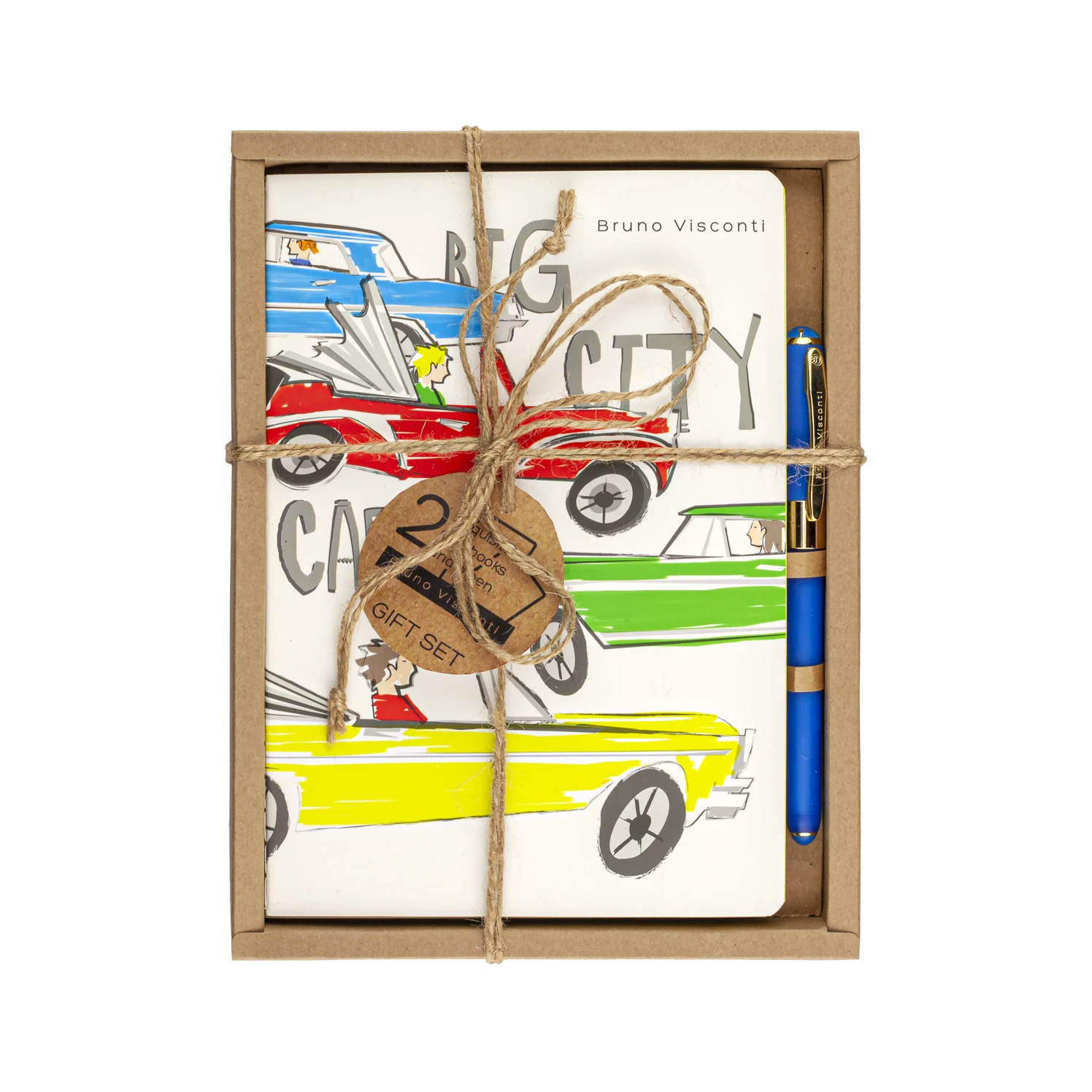 НАБОР ПОДАРОЧНЫЙ "BIG CITY" (ДВЕ ТЕТРАДИ BV И РУЧКА)