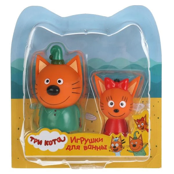 Игрушка для ванны Карамелька и Компот Три Кота 2 шт. в блист. КАПИТОШКА