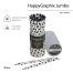 КАРАНДАШ ЧЕРНОГРАФИТОВЫЙ "HappyGraphix Jumbo. Black polka dots" 4В,